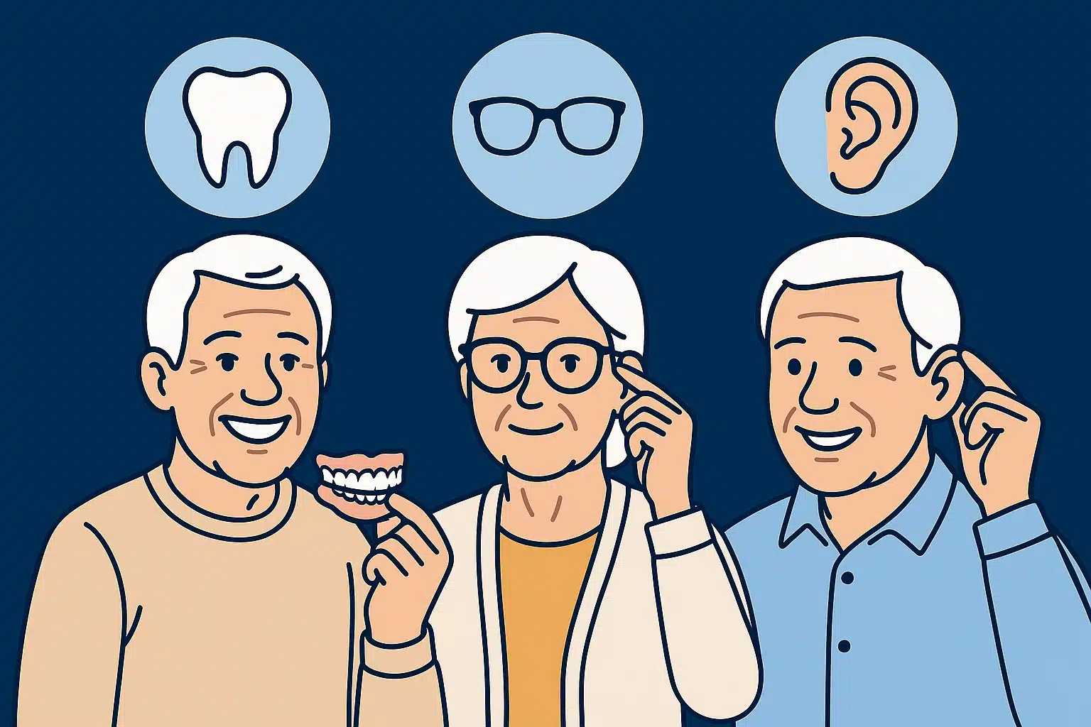 Seniors : comprendre pourquoi le dentaire, l’optique et l’audition sont les soins les plus coûteux après 65 ans